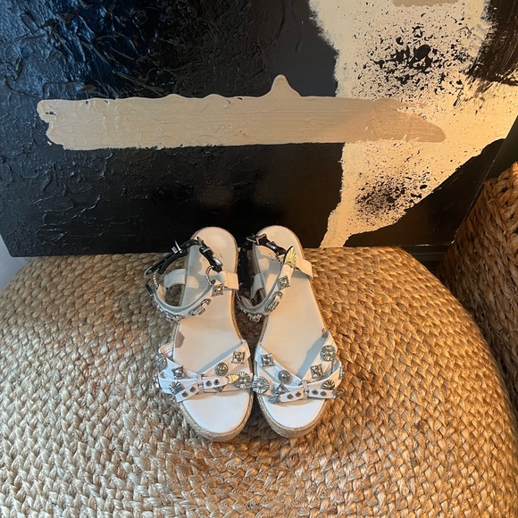 TOGA Pulla Shoes - Toga Pulla White Espadrille Platform Sandals – Women’s Size 38